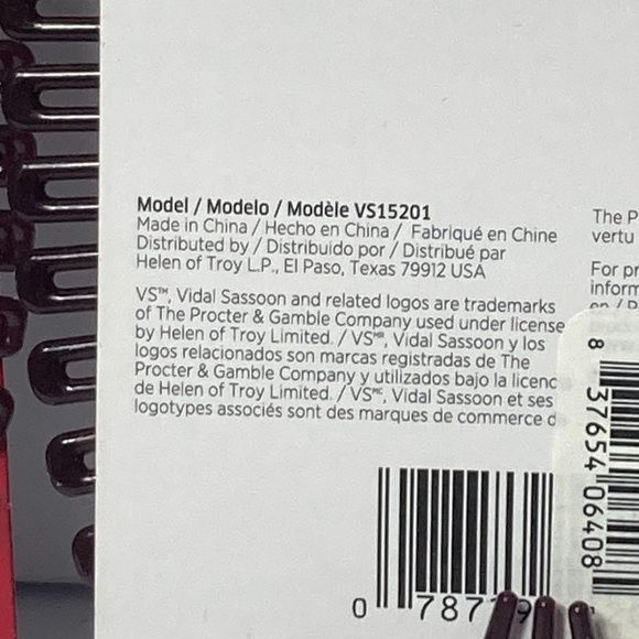 Vidal Sassoon Pro Series Flex Comb Hair Styling Brown Set of 3 main image 7